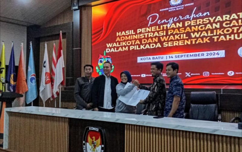 KPU Kota Batu Umumkan Peserta Pilwali Tahun 2024